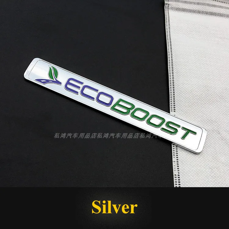 3D Metal TITANIUM V6 S Car Rear Trunk Emblem chrome Badge Sticker Decals for Ford Mondeo Taurus Ecosport Kuga Edge Explorer