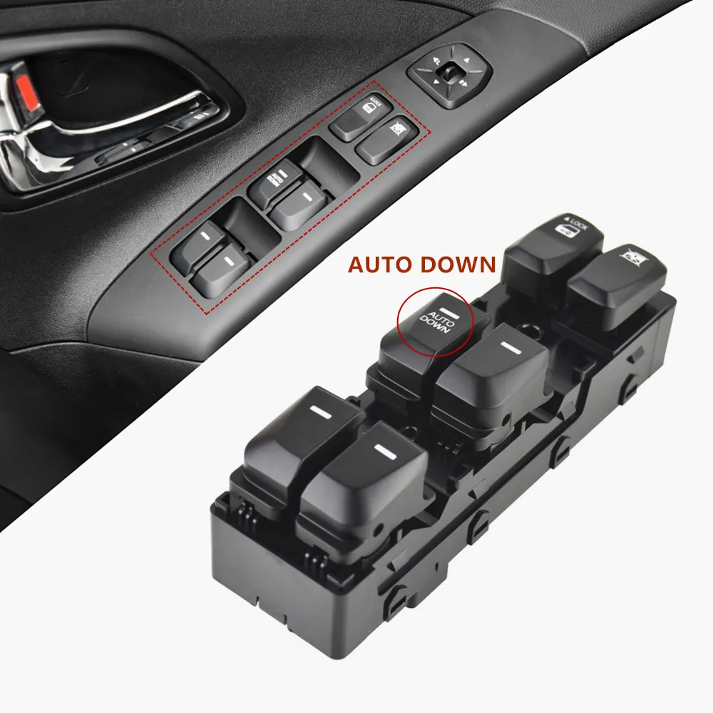 Left Hand Driver Power Master Window Switch For Hyundai IX35 2010 2011 2012-2015 93750-2S150 93570 2S1509P Car Window Switch