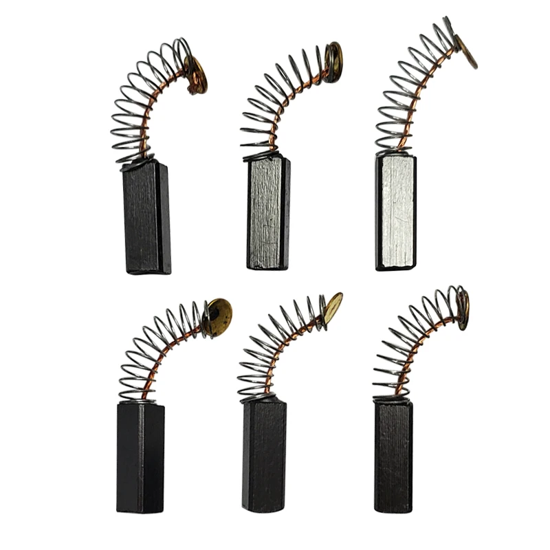 10pcs/Lot Angle Grinder Carbon Brush Angle Grinder Replacement Spare Parts Carbon Brushes 6mm x 6mm x 17mm