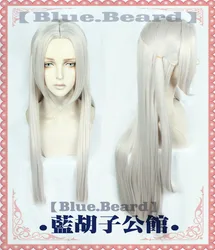 Fire Emblem ThreeHouses Cosplay Wig Edelgard Von Fresberg Wig Long Gray Straight Middle Parting Cosplay Hair Wigs + Wig Cap