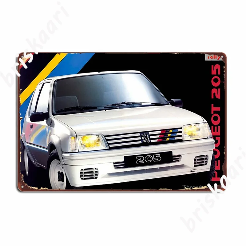 205 Rallye Metal Signs Painting Décor Customize Cinema Kitchen Mural Tin sign Posters