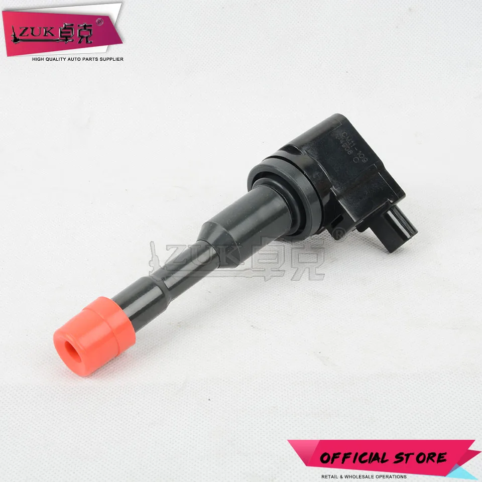 ZUK 4PCS Front Ignition Coil For HONDA FIT JAZZ 2005-2008 GD1 CITY 2007 2008 FIT SALOON 2003 2004 2005 2006 GD6 For 1.3L Cars