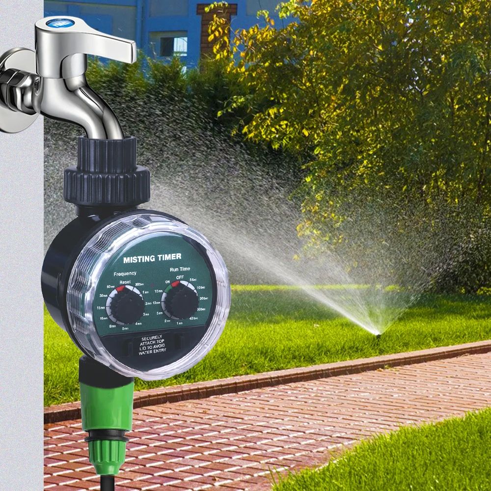 Misting Ball Valve Seconds Watering Timer Automatic Electronic Water Timer Home Garden Controller #21025M2