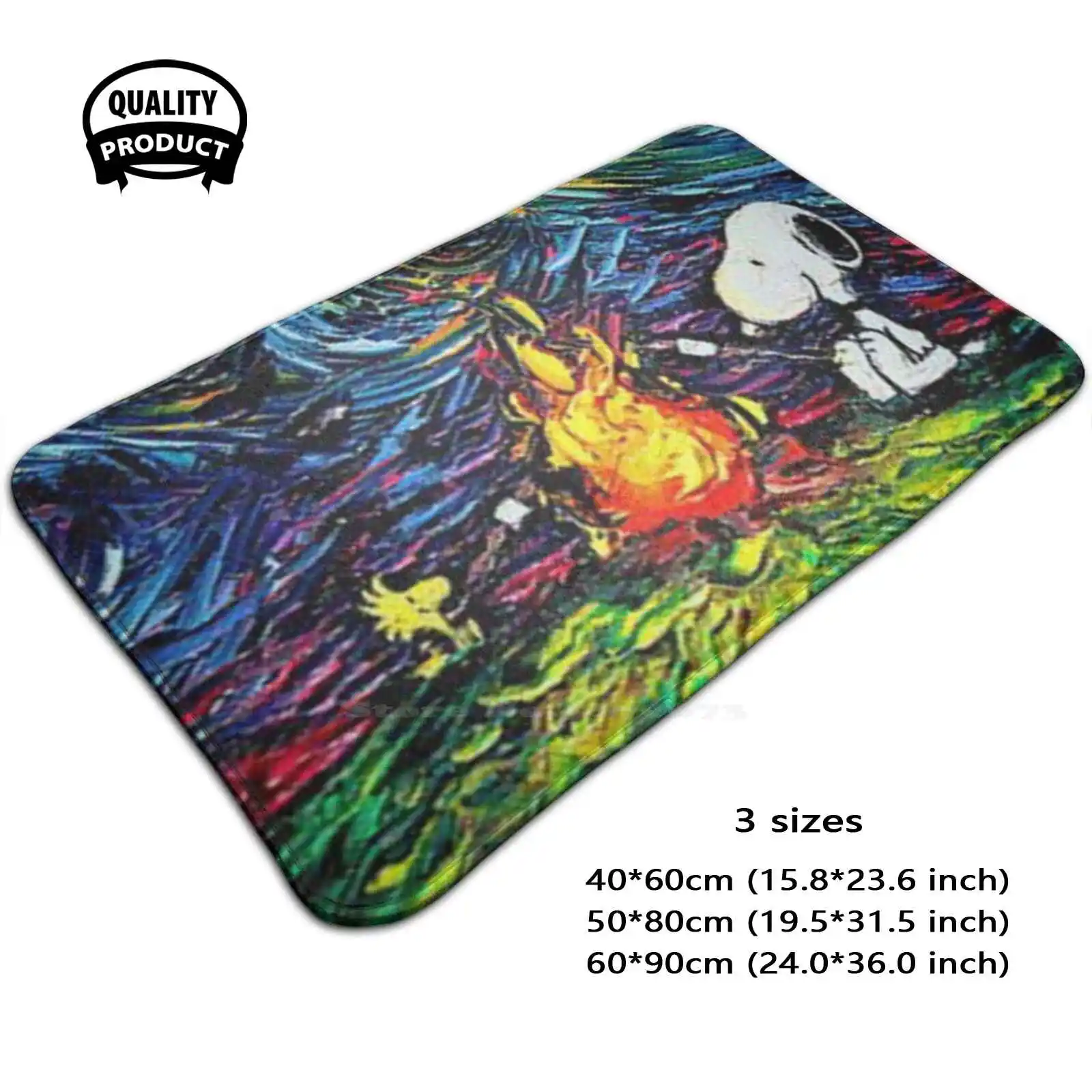 Travel Soft Cushion Home Carpet Door Mat Car Rug Cartoon Dog Animal Travel Holiday Kids Fire Trend New Watercolor Friday Enjoy