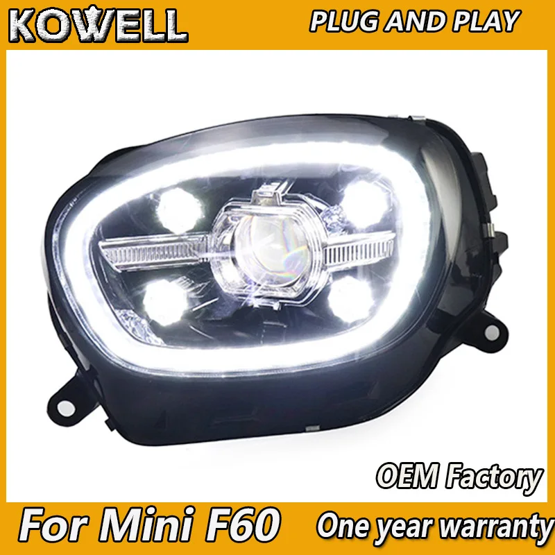 

Car Styling For BMW MINI Countryman Headlight 2017-2019 Mini F60 Headlights Double Lens LED DRL+LED High Low Beam+Turning