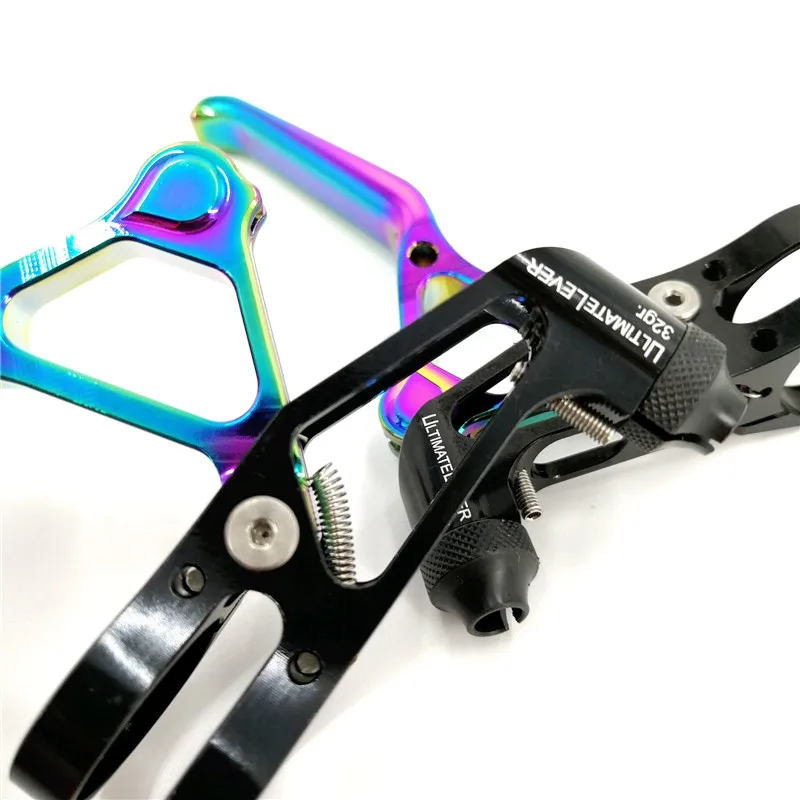 Litepro ultimate Bicycle Brake Lever Titanium Plating Colorful MTB Folding Bike Road Bicycle V Brake C type Caliper Brake Lever