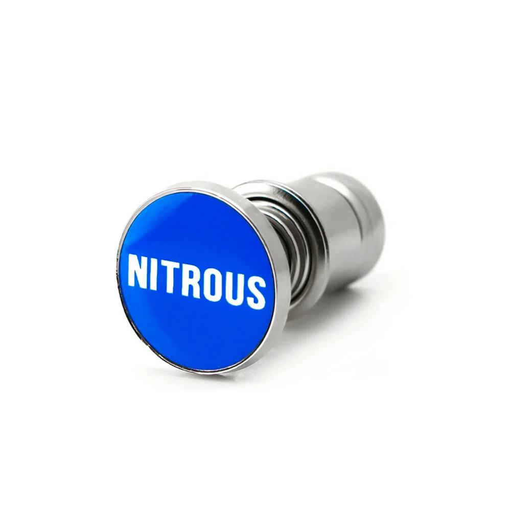 

1Pcs Universal Car Cigarette Lighter "NITROUS " Blue Push Button Replace Interior Parts Car Accessories Decoration