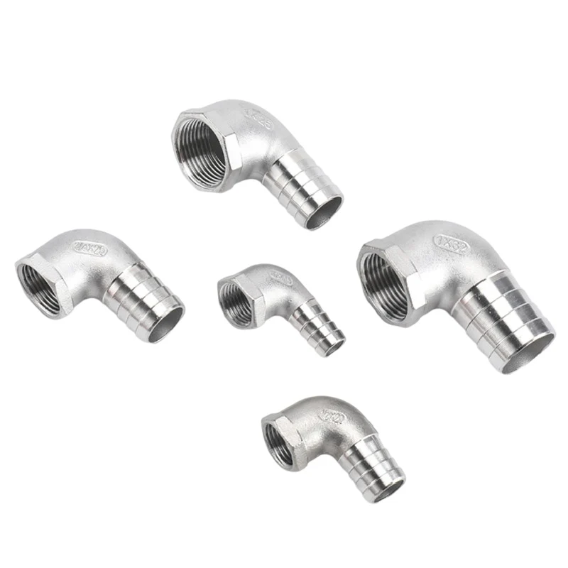 304 Edelstahl Inneren Draht Pagode Ellenbogen 90 Grad Innengewinde Garten Wasser Rohr Armaturen