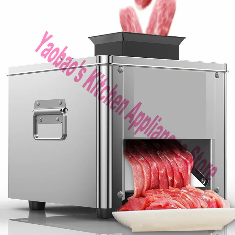 150KG/H Automatic Meat Slicer Consumer And Commercial Multifunctional Fresh Meat Dicing Machine Household Lamb Roll Slicer 220V