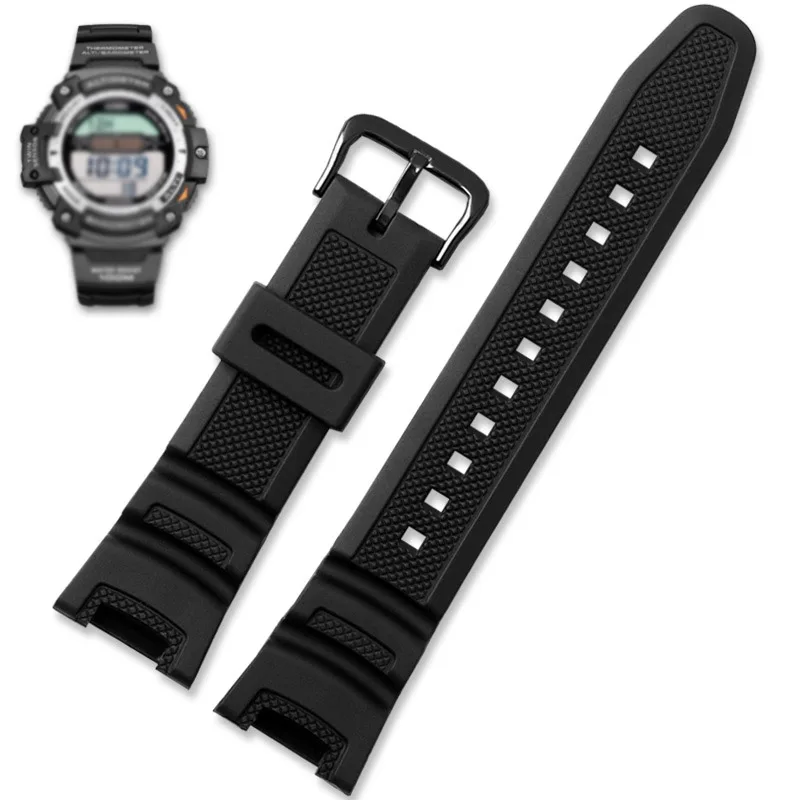 Linux sgw-100用の黒いゴム製時計ストラップ,耐水性,アクセサリー