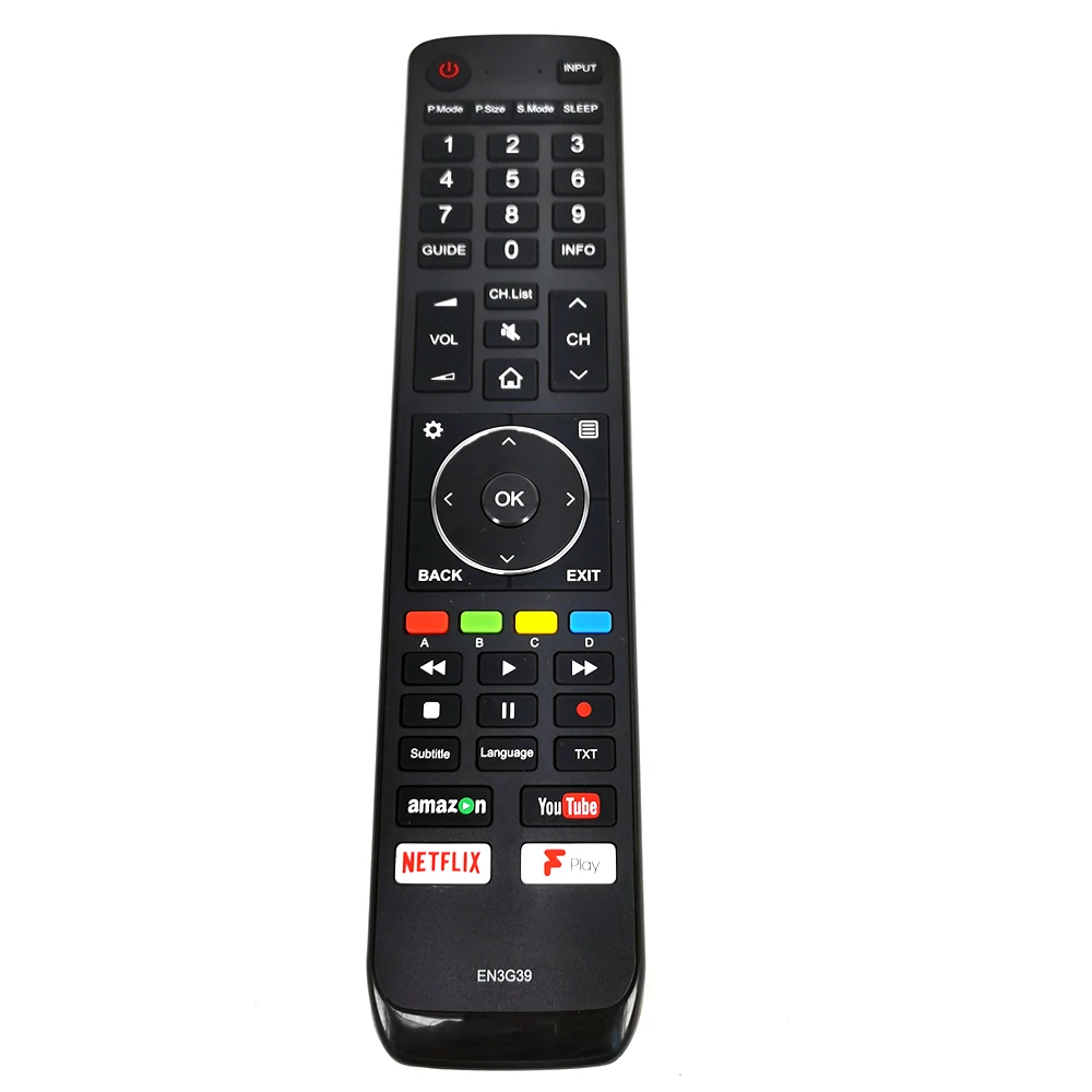 

New Original EN3G39 For Hisense LCD LED TV Remote Control EN3D39 EN3H39 NETFLIX YOUTUBE Fernbedienung