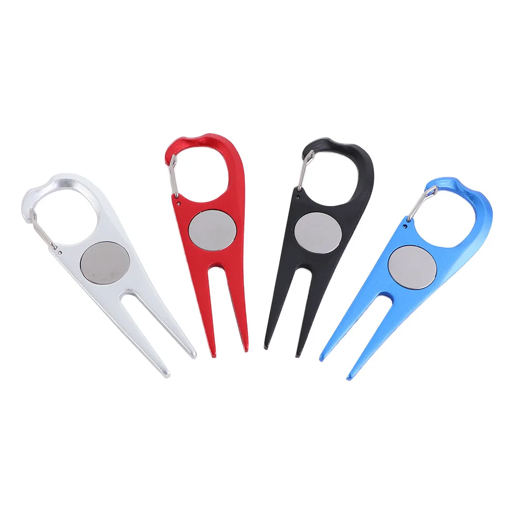 

Golf Divot Repair Tool Pitch Groove Cleaner Golf Accessories Putting Green Fork Golf Training Aids