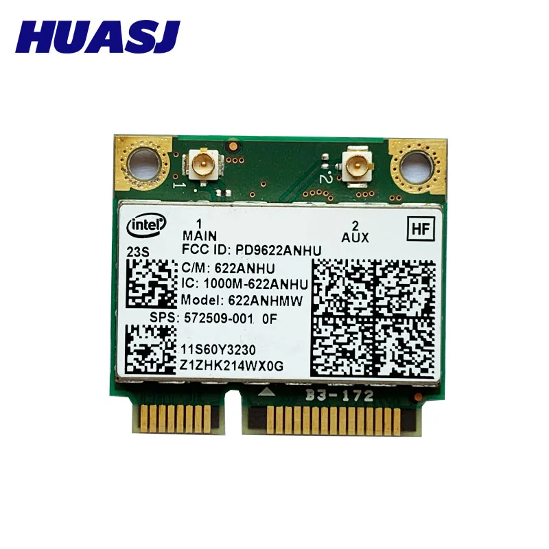 HUASJ Card Wifi 300Mbps Intel 6200 622ANHMW 572509-001 60Y3231 T410 T410i T510 T510i W510 T410s X201 x201i X201s