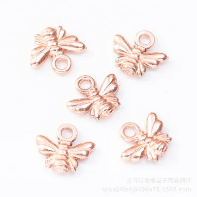 30pcs Charms bee 10x11mm Tibetan Silver Plated Bronze Gold Pendants Antique Jewelry Making DIY Handmade Craft