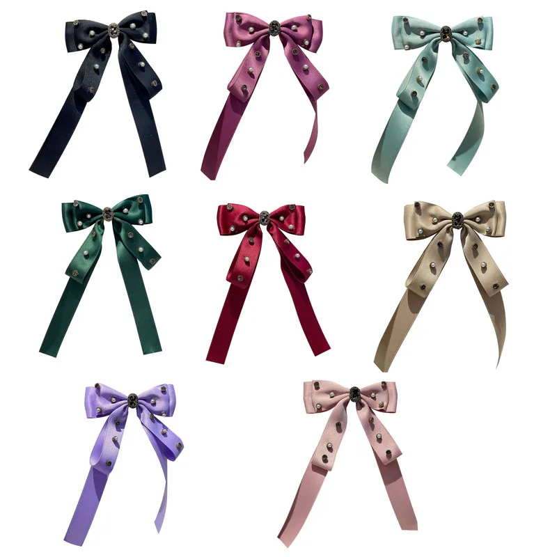 

Oversized Ribbon Bow Hair Accessories Fashion Satin Ribbon Hair pins Big Bow Hairpins Women Girls Satin Ladies Hair clips Luxury