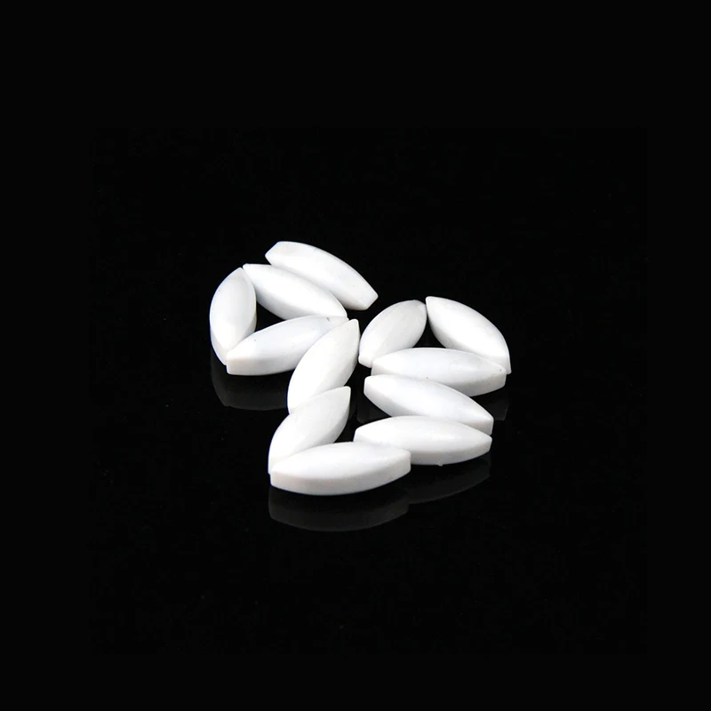 200pcs 3*5mm  6*10mm Egg Shape PTFE Magnetic Stirrer Mixer Stir Bars White Color Rod Stirring Bar Rotating PTFE Mixer