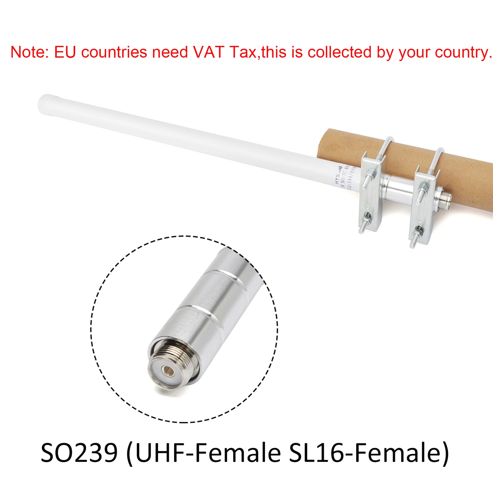 HYS Dual Band VHF/UHF Antenna 144/430MHz  SO239 Ham Radio Antenna with Mounting Bracket  For Amateur Car Mobile Radio