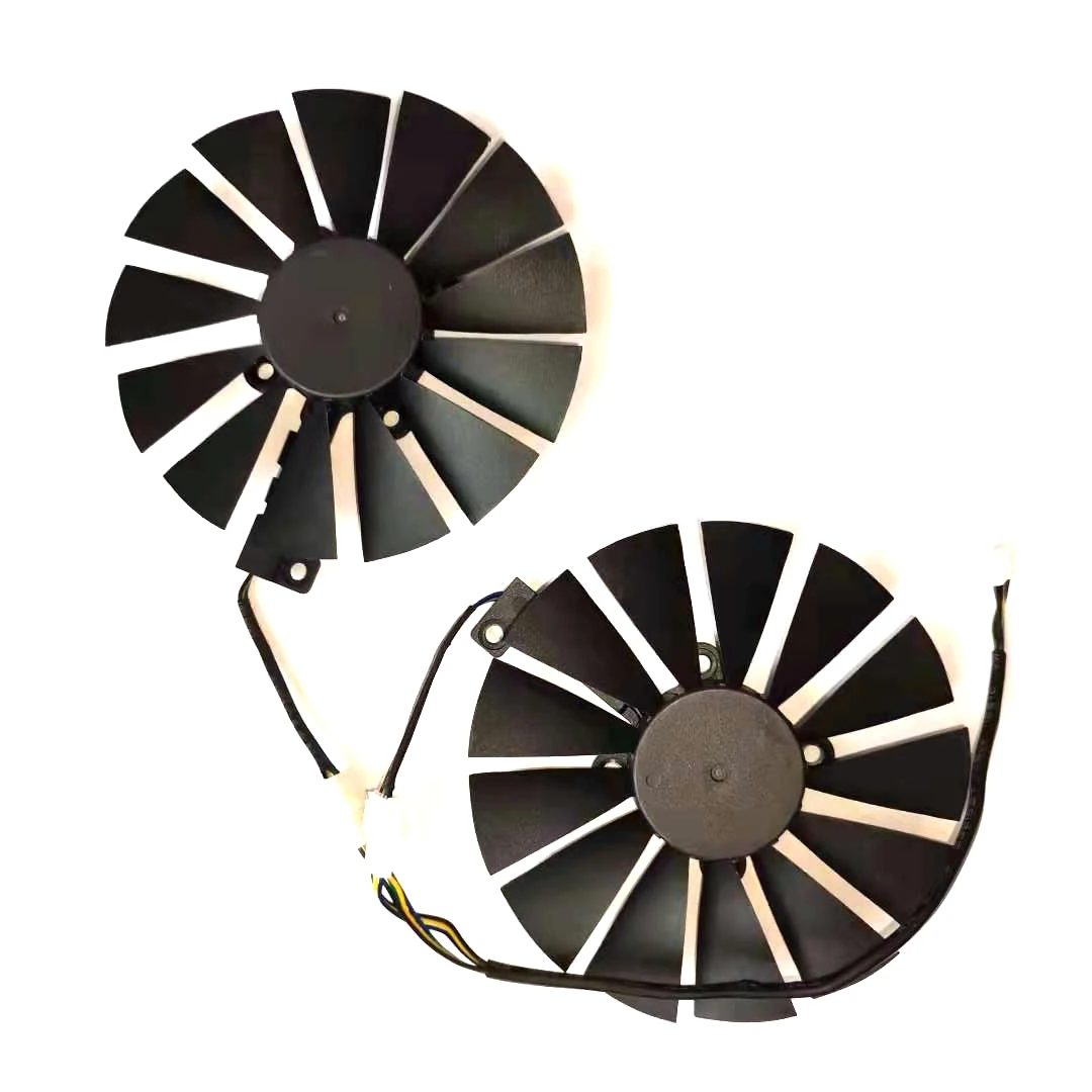 2 pçs/lote Novo FDC10M12S9-C T129215SM 4pin para ASUS STRIX RX470 RX570 fã placa gráfica