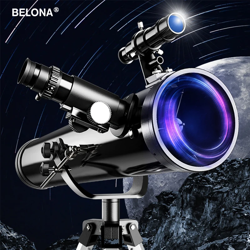 76700 Reflective Professional Astronomical Telescope Monocular 875X HD for Stargazing Bird Watching Kids Gift Moon Sun Filter