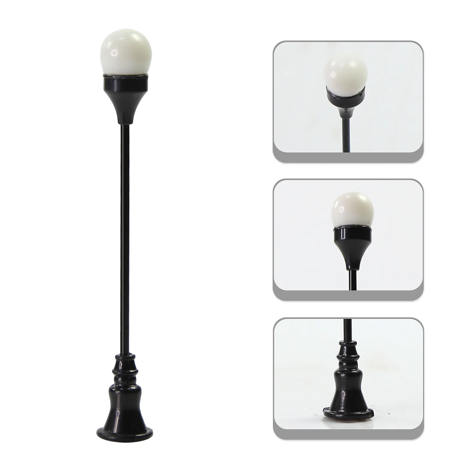 10 قطعة نموذج القطارات OO HO مقياس 1:75 خمر مصباح دائري آخر أضواء الشوارع الدافئة الأبيض المصابيح LFT11OO