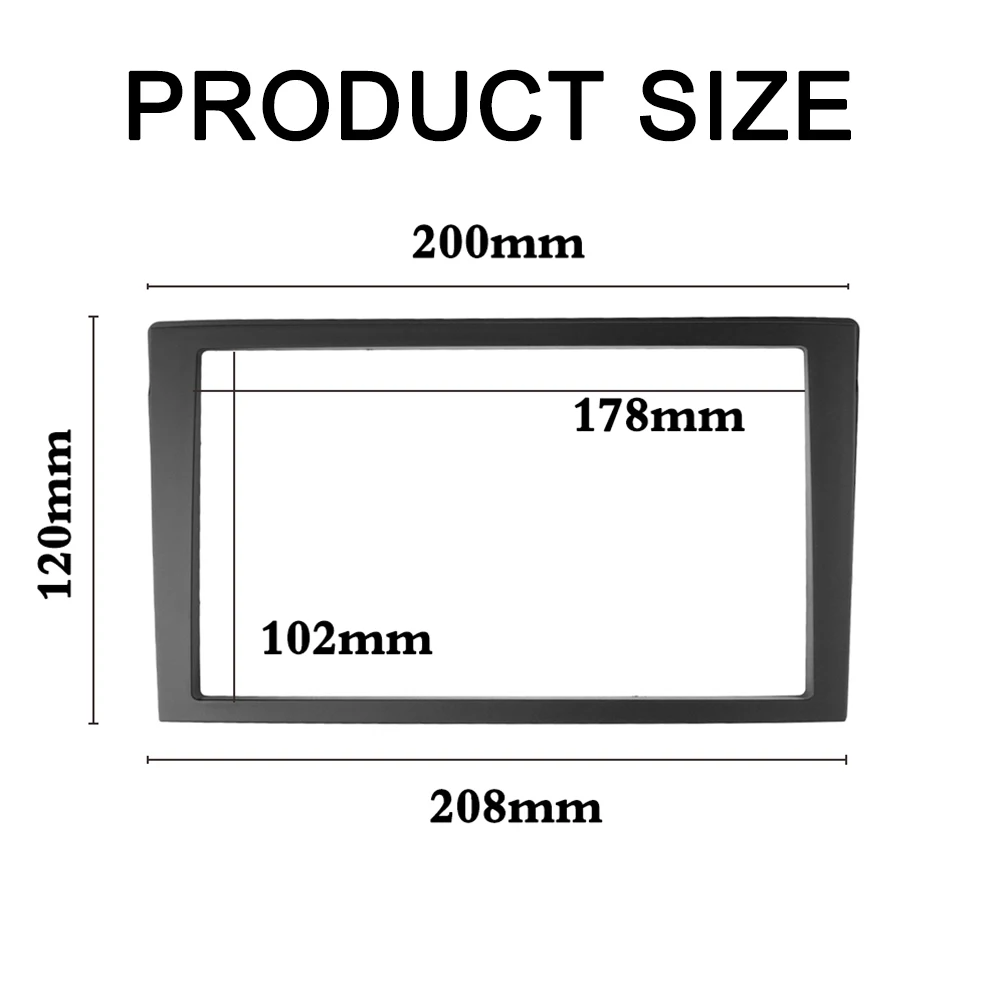 Double Din Fascia for MAZDA MPV Premacy 1999-2005 Stereo Player CD Panel Dash Mounting Installation Trim Kit Face Frame Bezel 3