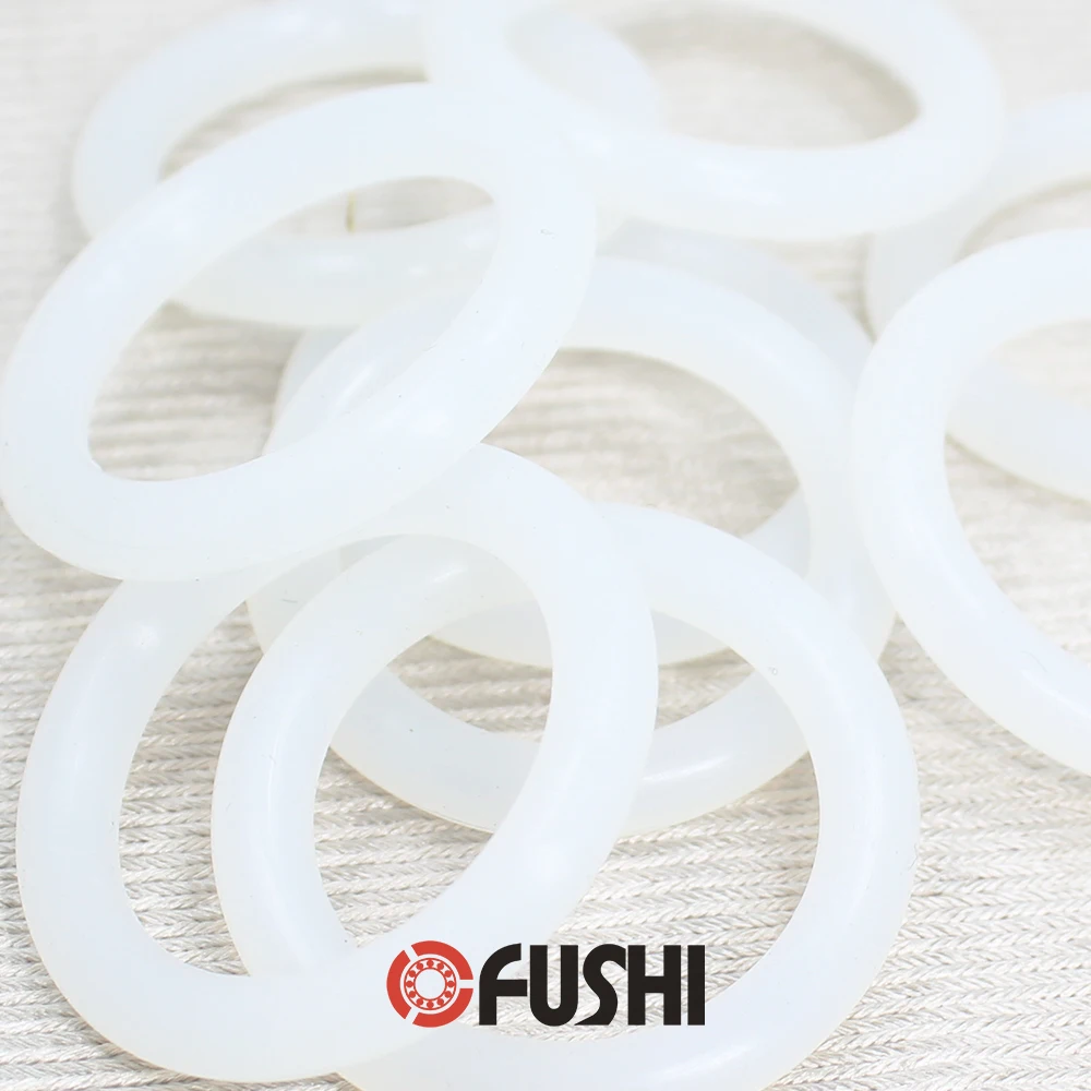 CS2.65mm Silicone O RING ID 33.5/34.5/35.5/36.5/40x2.65mm 50PCS O-Ring VMQ Gasket seal Thickness 2.65mm ORing White Red Rubber