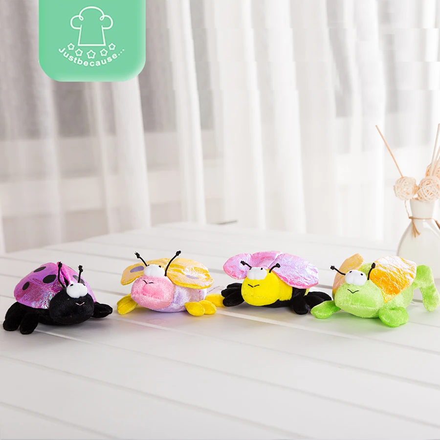 ตุ๊กตา Plush นุ่มของเล่นเด็กทารก0-1ปีแมลง Bee Bug Zip Along, 12ซม.