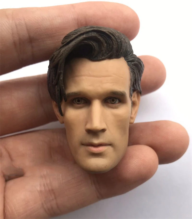 In Stock For Sale 1/6th Mystery Man Who Matt Smith Version Male Head Sculpture For Usual 12inch Doll Action Figure