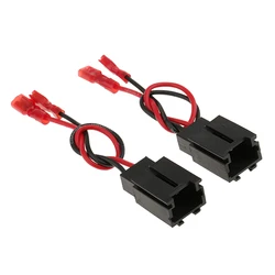 Pair Aftermarket Speaker Connection Wire Harness Adapters for Peugeot 206