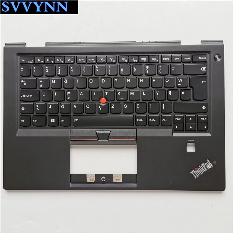 

New Palmrest Upper Case With Turkish-F Backlit Keyboard for Thinkpad X1 Carbon 4th Backlight C Cover 01AV190 46M.04PCS.0040