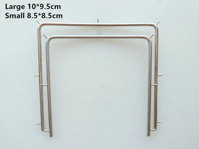 Dental Rubber Dam Punch Frame Stainless Steel Dentist Instrument Children&Adult Large10*9.5mm/Small8.5*8.5mm