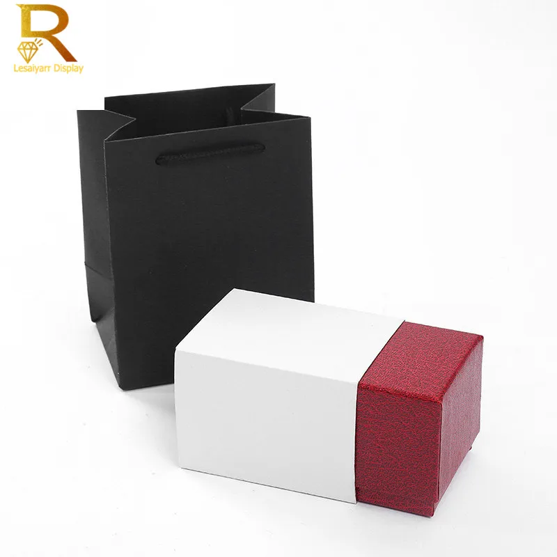 Wholesale 5 Color Cardboard Watch Box Bracelet Jewelry Box Man Watch Gift Boxes Showed Case 10.5*7.5*7cm Factory Direct