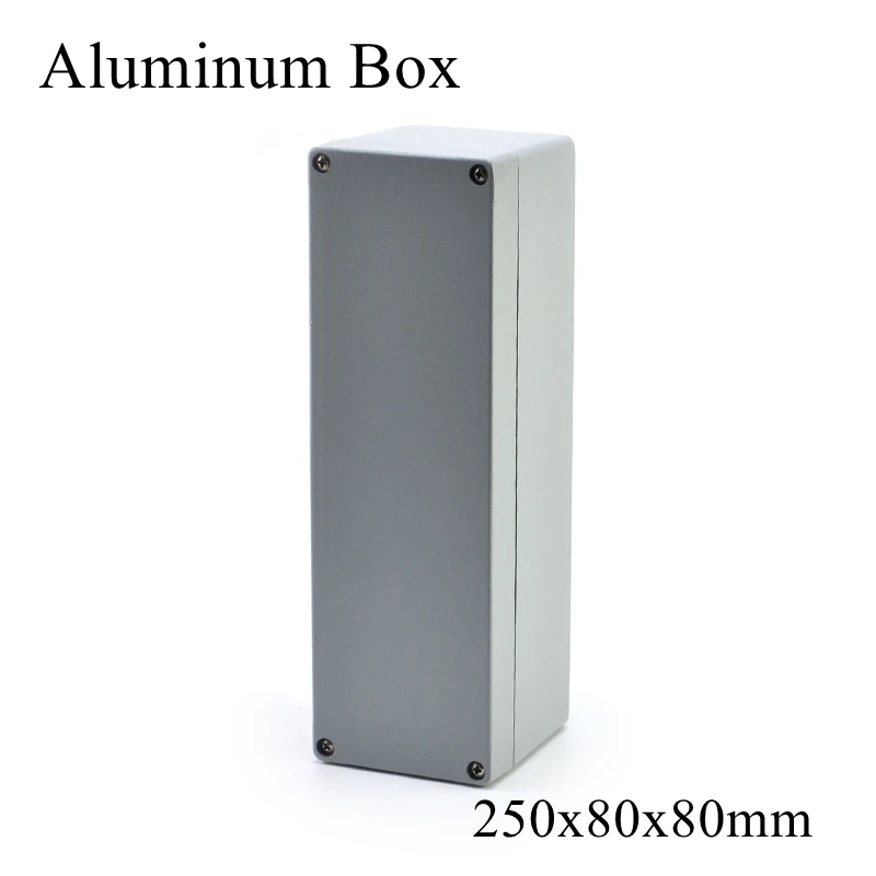 FA22 250x80x80mm IP65 Waterproof Aluminum Junction Box Electronic Terminal Sealed Diecast Metal Enclosure Case Connector Outdoor