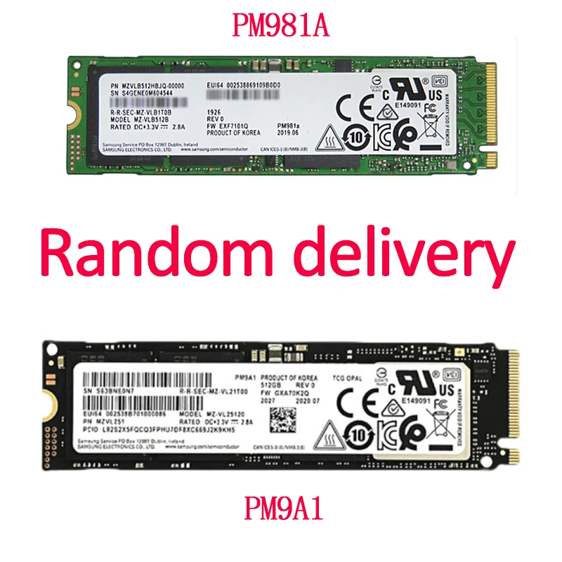 SAMSUNG SSD M.2 PM981A 256GB 512GB 1TB wewnętrzne dyski półprzewodnikowe M2 NVMe PCIe 3.0x4 Laptop Desktop SSD