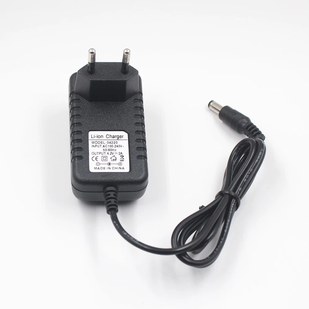 18650 Rechargeable Lithium Battery Charger DC 5.5mm * 2.1mm  Portable Charger 4.2V 8.4V 12.6V 16.8V 21V 25.2V 1A 2A