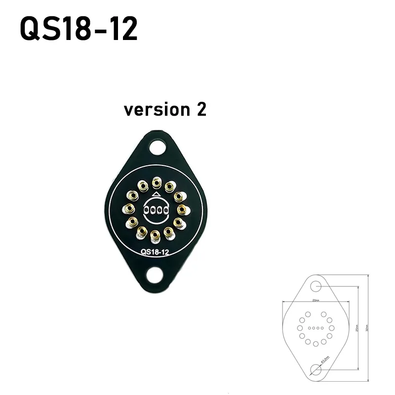 ニキシー管ホルダーソケットプラグ IN14 IN12 IN18 IN-8 QS18-12 IN-19