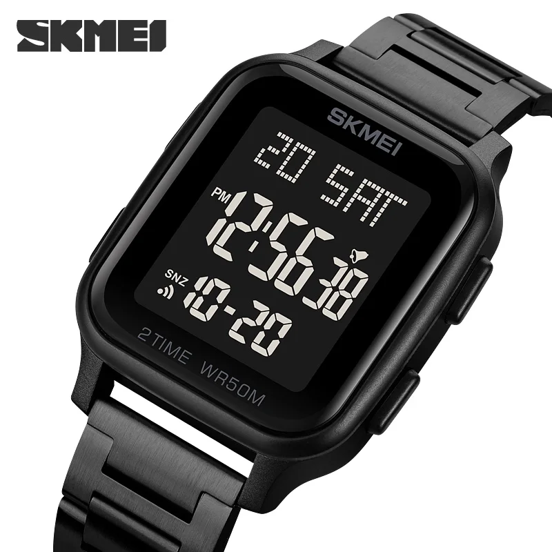 

SKMEI Men Watches Montre Homme LED Light Digital Watch 5Bar Waterproof Calendar Countdown Wristwatches Clock reloj hombre