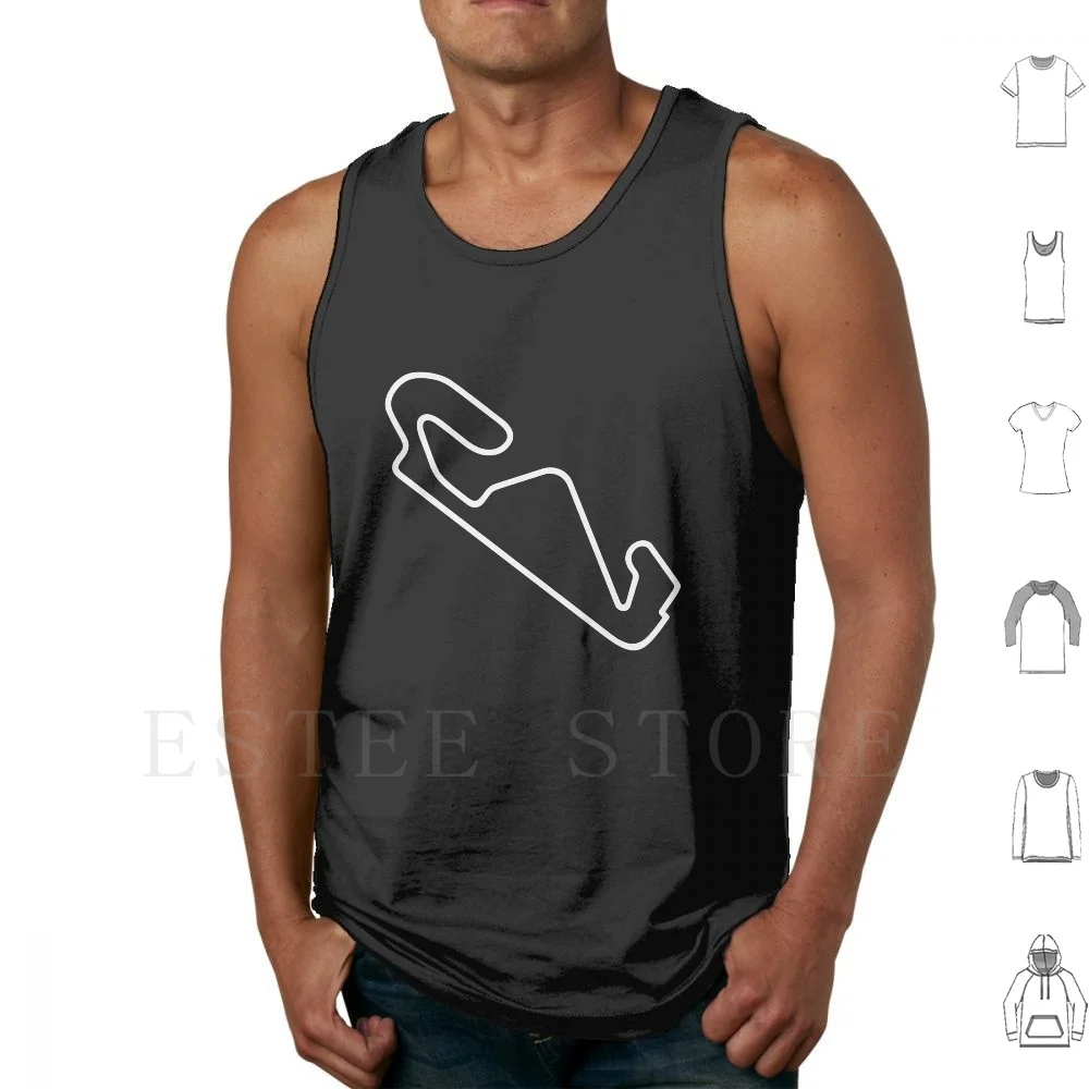 

Circuit De Catalunya [ Outline ] Tank Tops Vest Sleeveless Catalunya Circuit De Catalunya Circuit Spain Motorsport