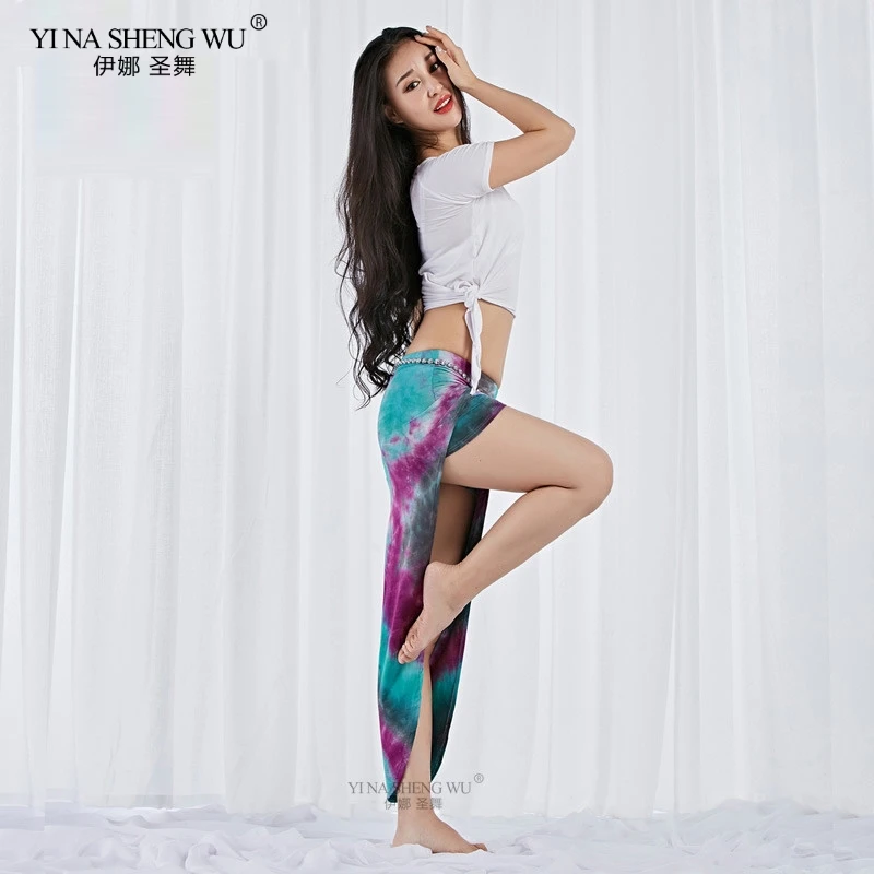 For Women Dance Costumes Ladies Skirt High Waist Short Fitted Dress Mini Skirt Tie-dyed Costume For Belly Dance Class Clothes