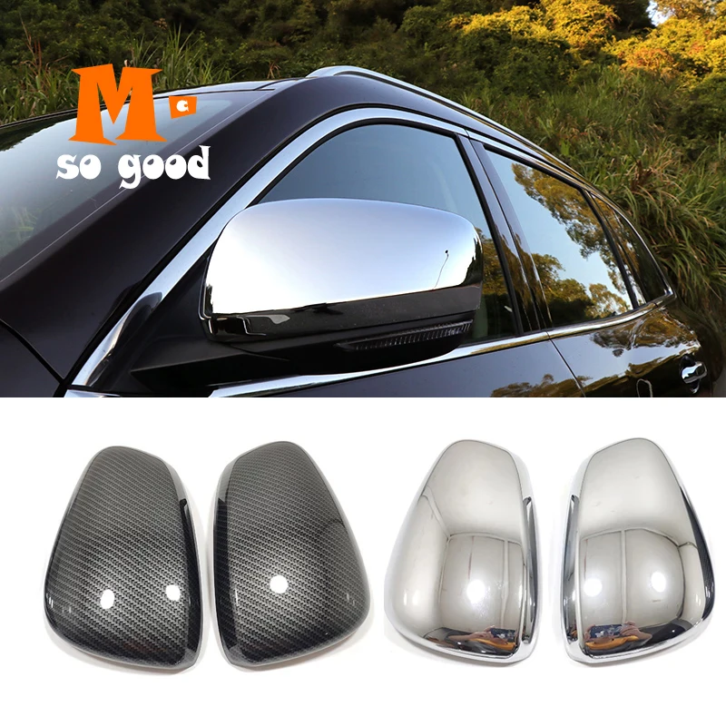 Chrome/Carbon fiber For Renault Scenic Car Side Door Rearview Turning mirror decor cover trim accessories 2016 2017 2018 2019