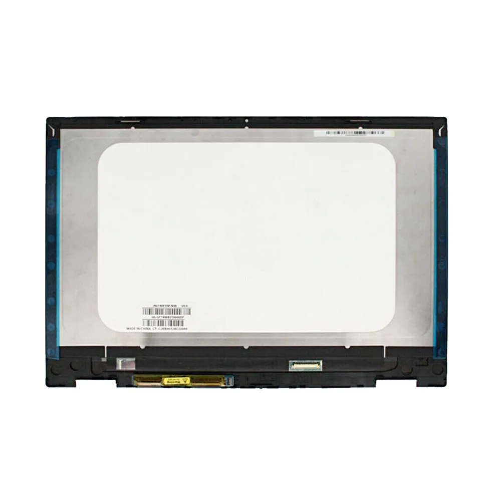 Imagem -03 - For For para hp Pavilion X360 14-dw 14m-dw Série hd ou Fhd Lcd Display Touch Screen Digitador Assembléia de Substituição com Moldura 14.0