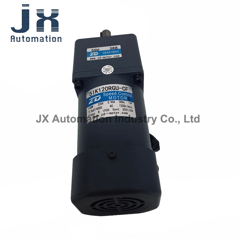 ZD 속도 제어 모터, 컨베이어 벨트 조립 라인용 AC 모터, 120W, 220V, 5IK120RGU-CF-5GU5KB
