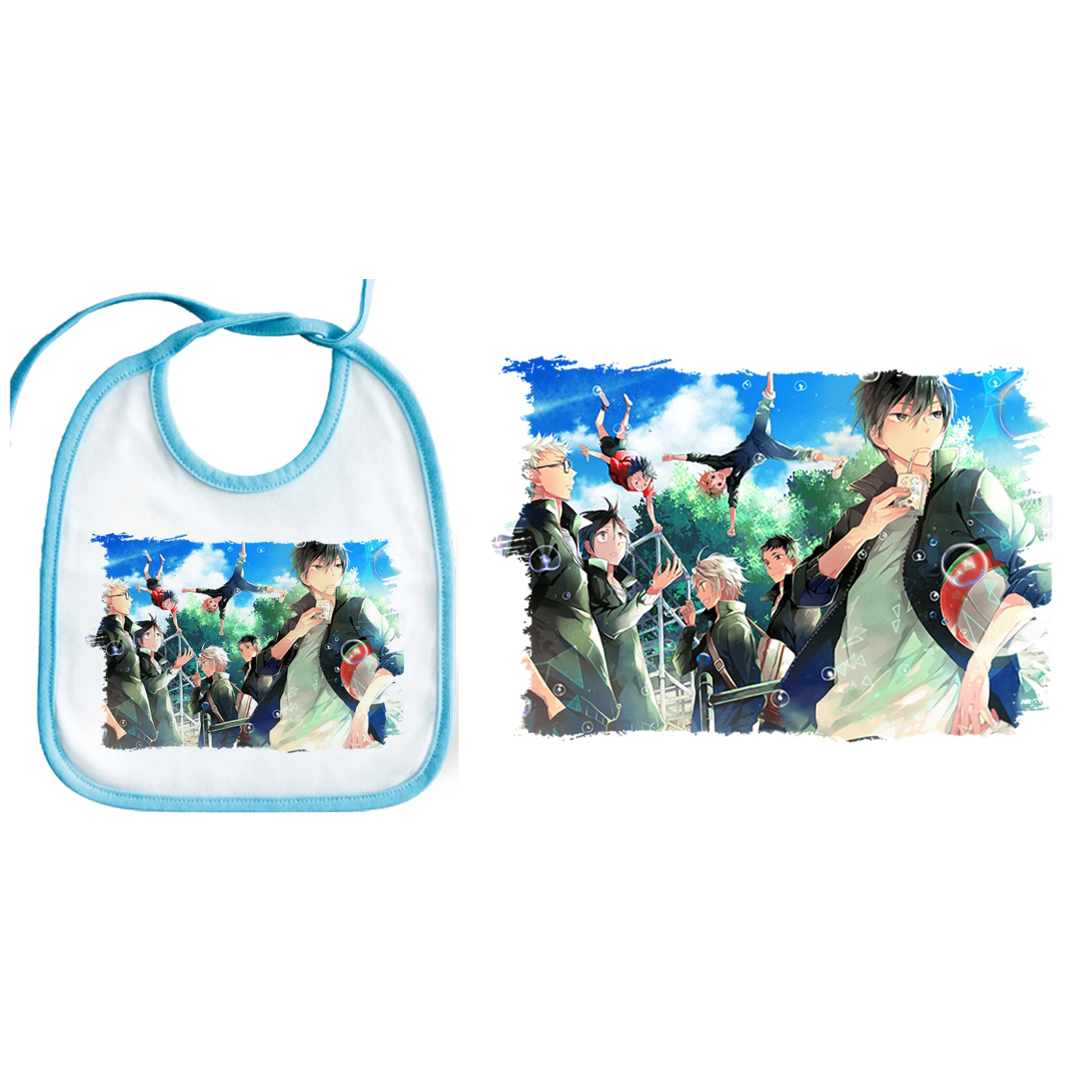 Bib COLOR EDGE HAIKYUU TO THE TOP CHARACTERS baby bib