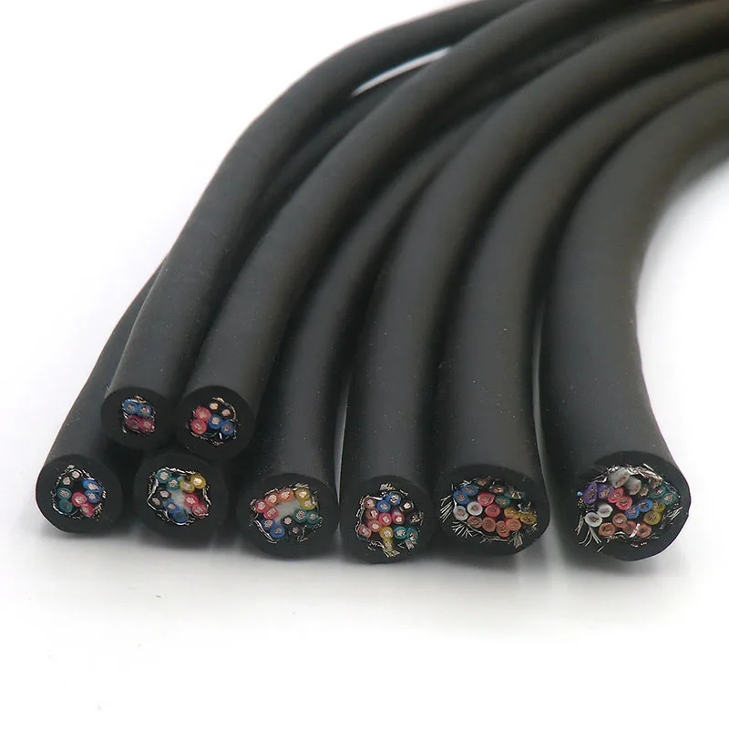 Flexible Shielded Twisted Pair Cable 10 core 0.14, 0.2, 0.3mm² 100m 485 Signal Data Control Wire for Encoder (26,24,22AWG)