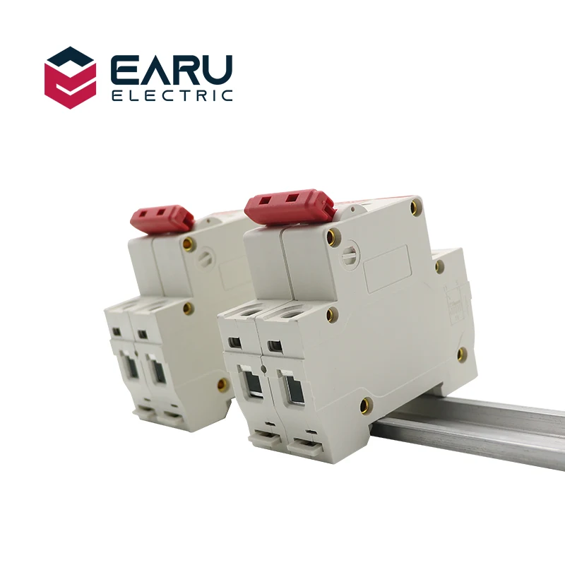 C45n 2 polo 3a/6a/10a/16a/20a/32a/40a/50a/63a 400v mcc tipo mini interruptor mcb que monta 35mm trilho do ruído que quebra a capacidade 6ka