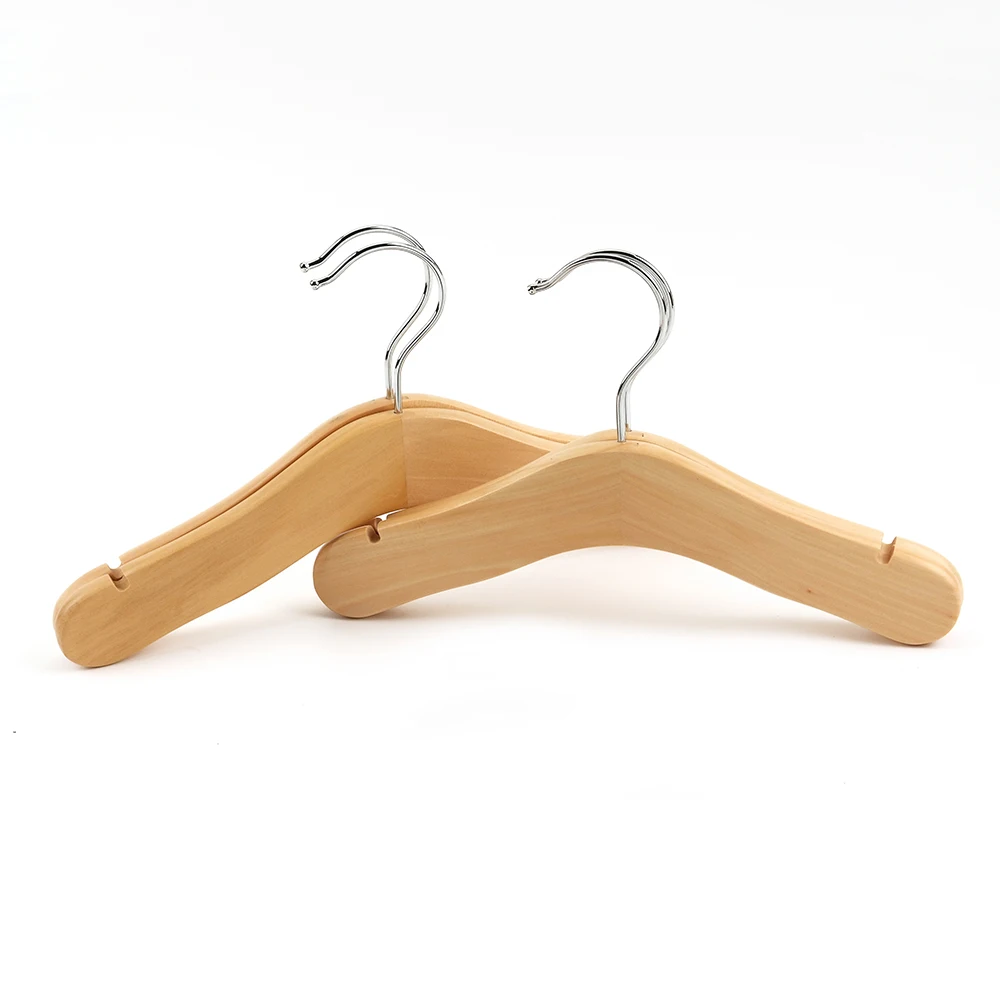 Baby Clothes Hanger Wooden Kids Coat Rack Friendly Kids Room Suit Dress Organizer Non Slip Shoulder Display Cloth Baby Hangers