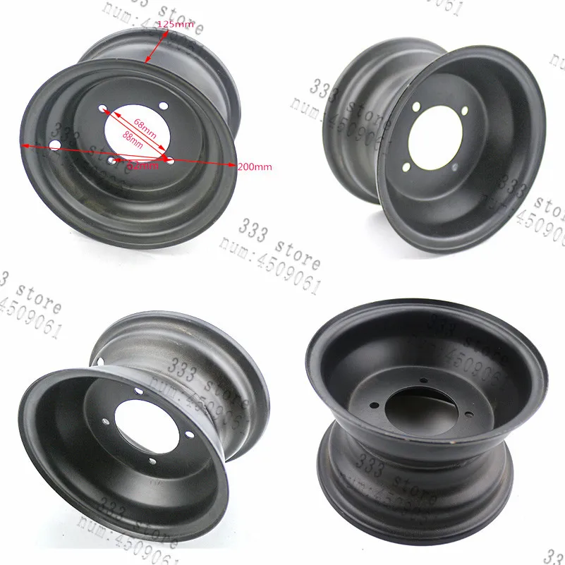Lightning Shipment 7 Inch ATV Tire With Hub Rim 16x8-7 For 50cc 70cc 90cc 110cc 125cc 250cc ATV Good Quaity