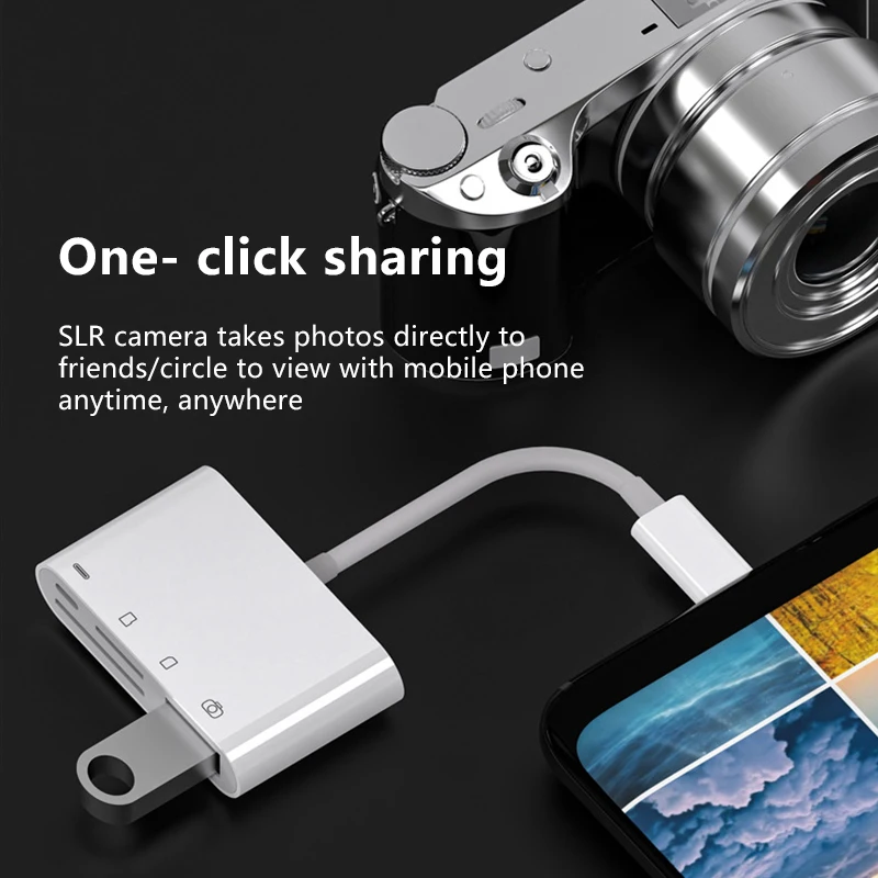 Uالتايلاندية C05 أربعة في واحد قارئ بطاقات متعددة الوظائف نوع C محطة الإرساء عالية السرعة 3.0 USB إلى TF SD محول الكل في واحد