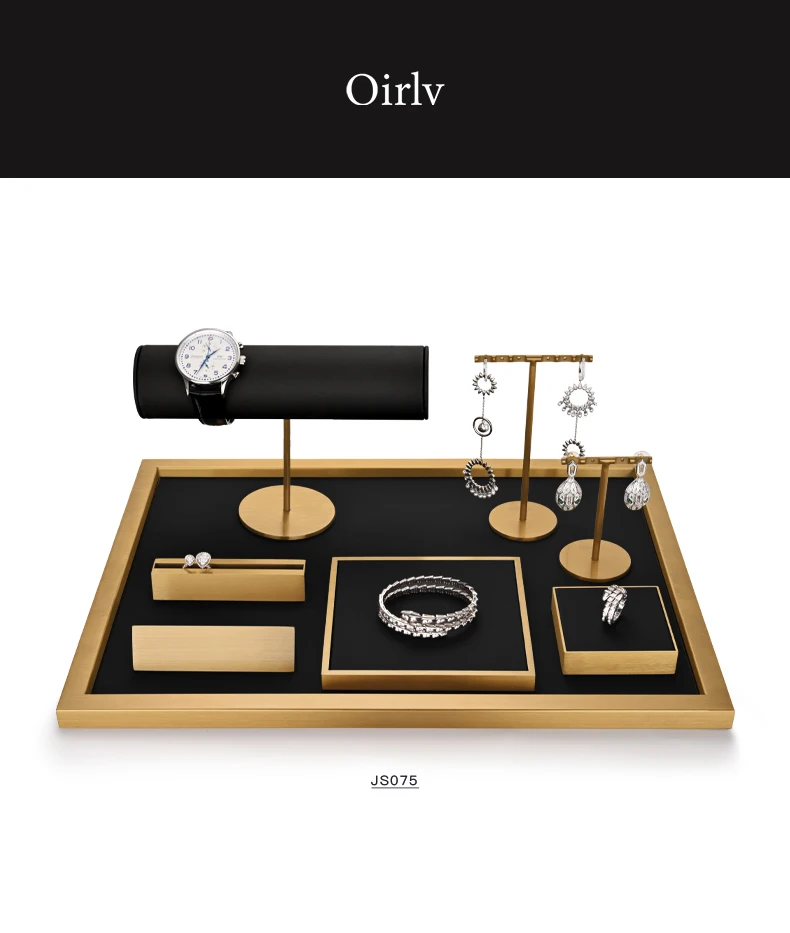 Oirlv Metall-Schmuckständer, Organizer für Armbänder, Ringe, Ohrringe, Displayständer für Schmuckgeschäfte, Thekendisplay, Aufbewahrung – Detail 1