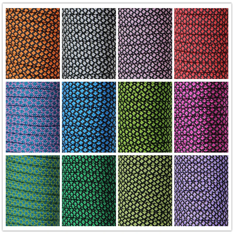 27 Colors Paracord 550 Parachute Cord Lanyard Rope Mil Spec Type III 7Strand 100FT ClimbingCamping Survival Equipment